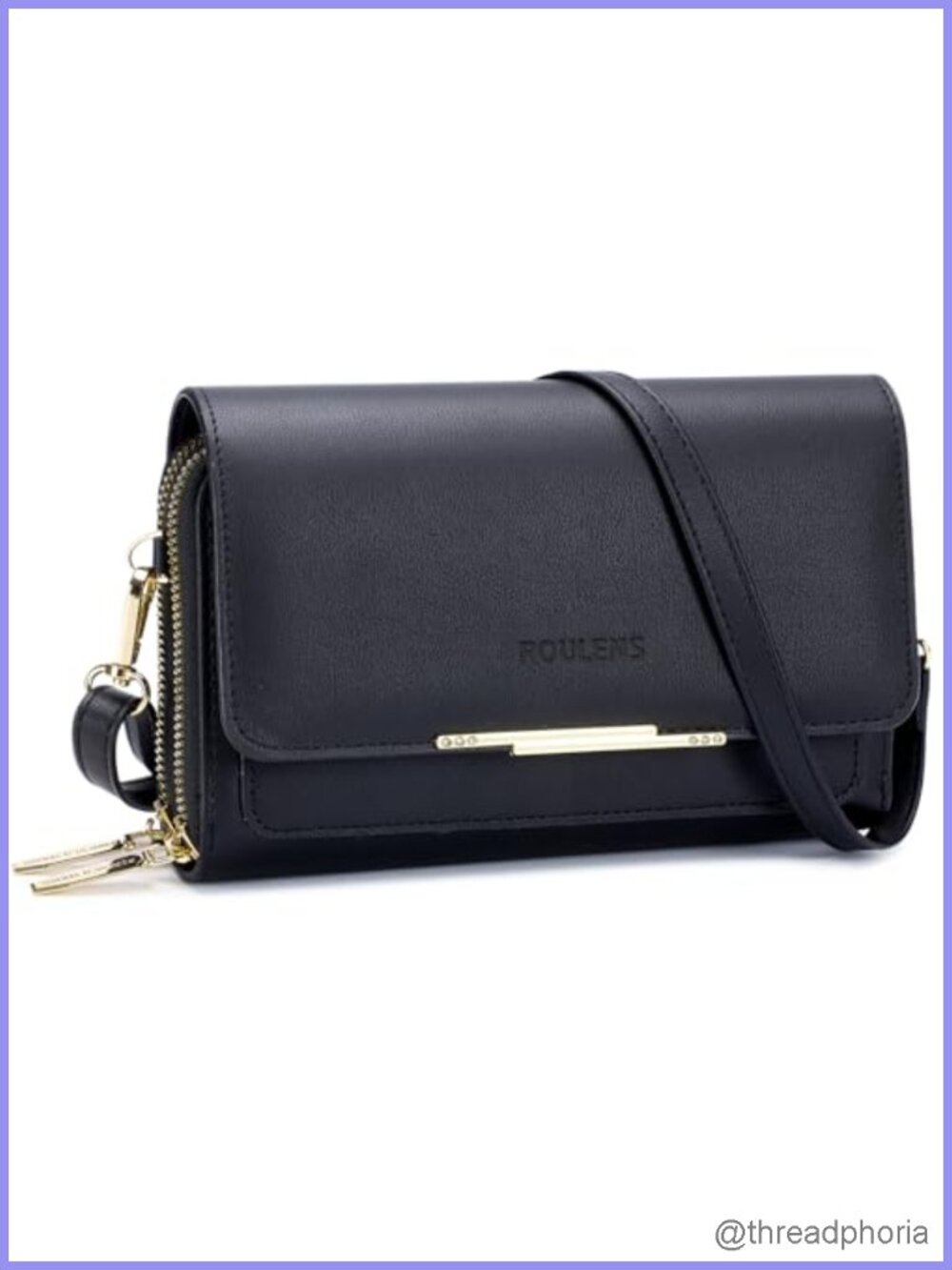 Small Crossbody Bag for Women PU Leather Wallet Purse with Credit Card Slots